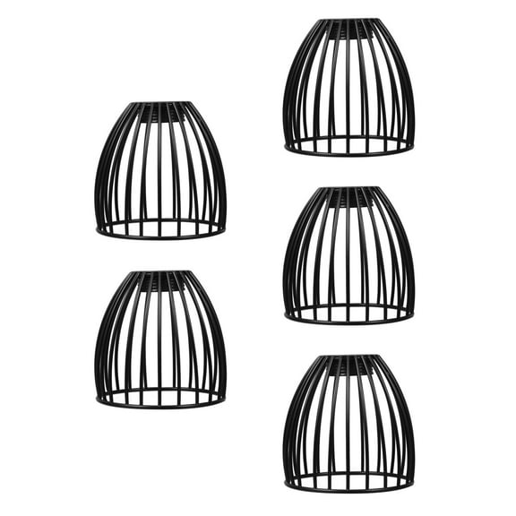 Raindrops 5pcs Iron Lamp Shade Round Lamp Small Drum Lamp Shades Lampshades Barrel Lamp Shade For Table Lamps Floor Lamps Black