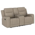 thumbnail image 3 of Brentwood Upholstered Motion Reclining Loveseat Taupe, 3 of 14