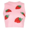 thumbnail image 6 of DuAnyozu Women Strawberry Print Sweater Vest Vintage Knitted Tank Tops, 6 of 6