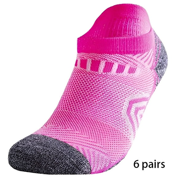 TELOLY 6Pairs Mens Socks9-13Mens Ankle Socks Size 9-11 Men's Socks ,Pink