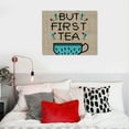 thumbnail image 4 of COMIO But First Tea Canvas Wall Art Prints Decor Rustic Tea Poster Painting Framed Artwork for Home Kitchen Tea Bar Decorations, 4 of 4