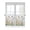 Coral Pink Mist Blue White, variant on Half Window Curtain 36 Inches Long, Spring Floral Window Treatment Curtain Drapes, Butterfly Summer Botanical Watercolor Flowers Small Tier Curtains for Bathroom Over Sink, 27.5"x36", 2 Panels