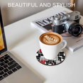 thumbnail image 6 of Red Black Geometric Coasters Set of 2, Absorbent Coasters for Drinks, Modern Color Block Abstract Coaster for Desk Coffee Table Protection, Home Decor House Warming Gifts 4", 6 of 8