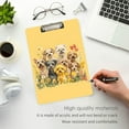 thumbnail image 3 of FORMRS Acrylic Clipboard with Low Profile Clip Standard A4 Letter Size, 12.5" x 9", Floral Dogs, 3 of 8