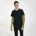 thumbnail image 6 of Picia Sunflowers On Black And White Stripes Arm Sleeves for Men and Women - Tattoo Cover Up UPF 50+ Cooling Sports Sleeve for Basketball Golf Football-One Size, 6 of 8