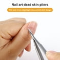 thumbnail image 3 of Nail Cuticle Scissor Non-slip Anti-rust Sharp Tight Closure Single Cross Spring Russian Style Dead Skin Cutter with Protective Cover Everyday Life, 3 of 8