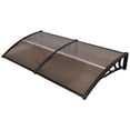 thumbnail image 2 of Costway Auvent de Fenêtre 80 Pouces x 40 Pouces Auvent de Porte Extérieur en Polycarbonate pour Porte d'Entrée, 2 of 6