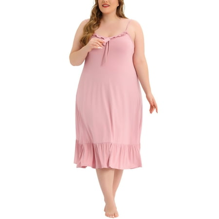 

Unique Bargains Women s Plus Size Nightgowns Sleepwear Camisole Cami Nightdress