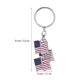 thumbnail image 2 of Llavero creativo con la bandera de Estados Unidos, llavero patriótico para hombre, recuerdo único de metal, llaveros, colgante para bolso, llaves de coche, mochilas., 2 of 7