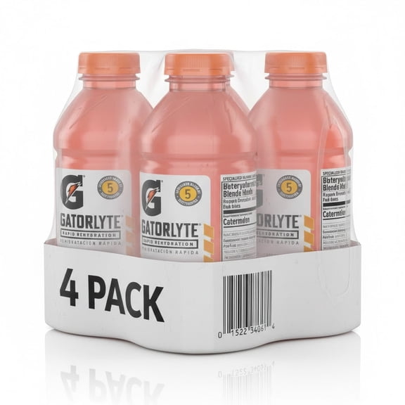 Gatorade Gatorlyte, Watermelon Sports Drinks, 20 fl oz Rapid Rehydration Electrolyte Drink  4 Bottle