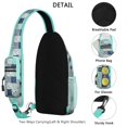 thumbnail image 3 of Crossbody Sling Backpack for Women Men Wholecloth Cheater Quilt Nautical Shoulder Sling Crossbody Casual Chest Bag for Travel Sports Running Hiking, 3 of 6