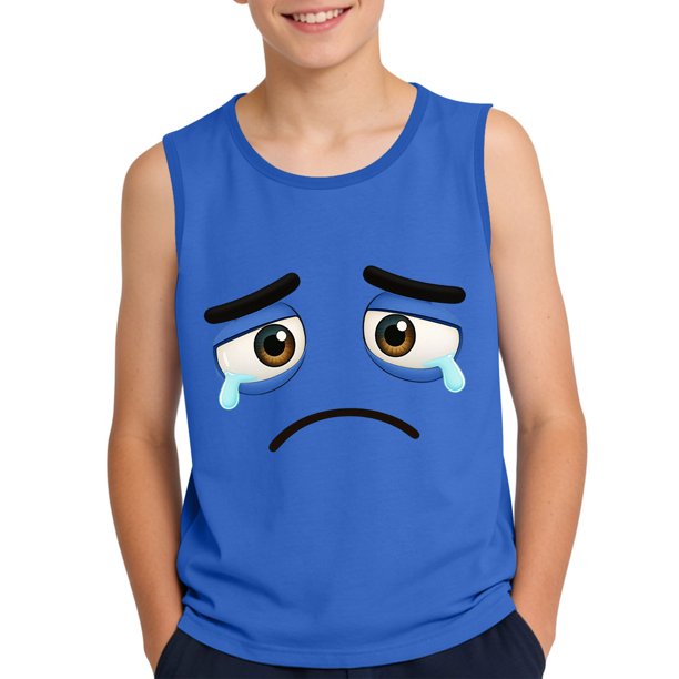 Camisola de Niños Pequeños 3-15 Años sin Mangas Tela Suave Impresión Gradiente para el Uso Casual Y Ocasiones Especiales