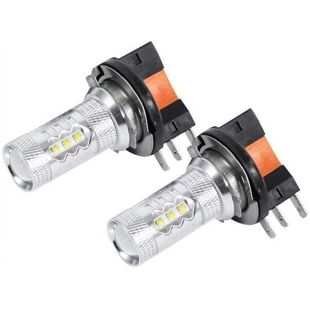 Bombillas LED para coche, 2 bombillas LED HID 80W H15, lámpara de luces extremadamente brillante para faros delanteros de coche, color blanco puro