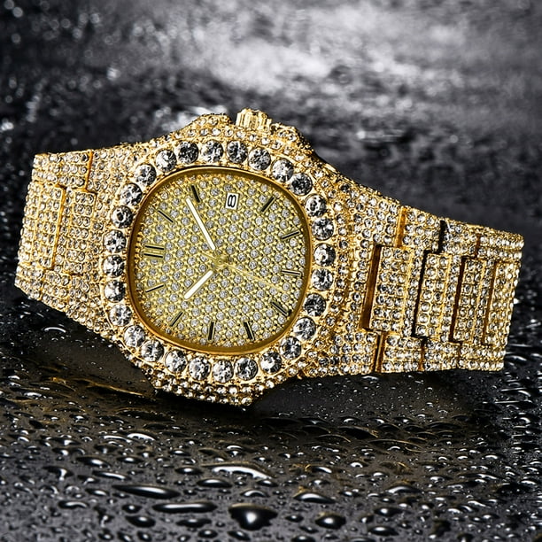 Xzngl Gold Watch Man Steel Wristwatch Luxury Fashion Classic Designer Luxury Brand Golden Gold