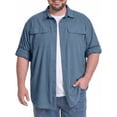 thumbnail image 7 of liyiyiyia Big and Tall Button Shirt for Men Casual Summer Work Shirts Lightweight Quick Dry Outdoor Tops 2XL-6XL, 7 of 7