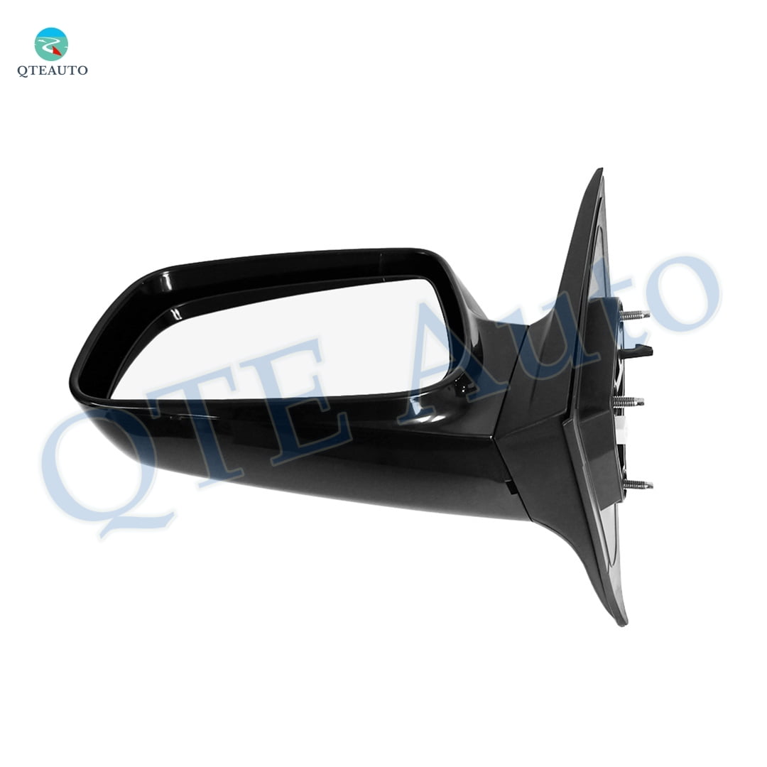 Left Driver Side Power Nonfolding Usa Built View Mirror Chrome/Flat Black Smooth For 2007-2011 Toyota Camry