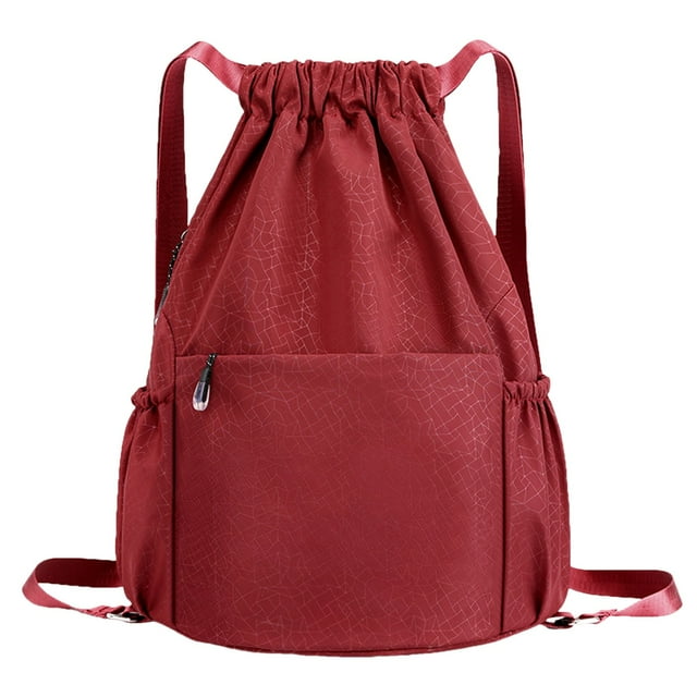Travel Backpack for Men Women Large Capacity Sports Bag Drawstring Football Mountaineering Cycling Bundle Pocket Durable Lightweight