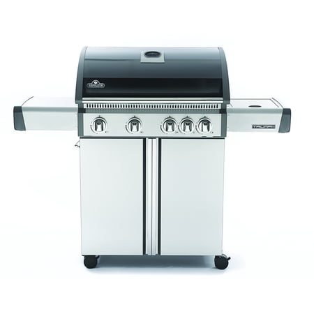 Napoleon Triumph® 495 LP Grill with Side Burner, Black with Cover