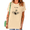 Apricot, variant on Women's Minimal Line Drowning Skeleton Hand Water Ripple Sarcastic Fine Quote Graphic Short Sleeve T-Shirts Blue Tops