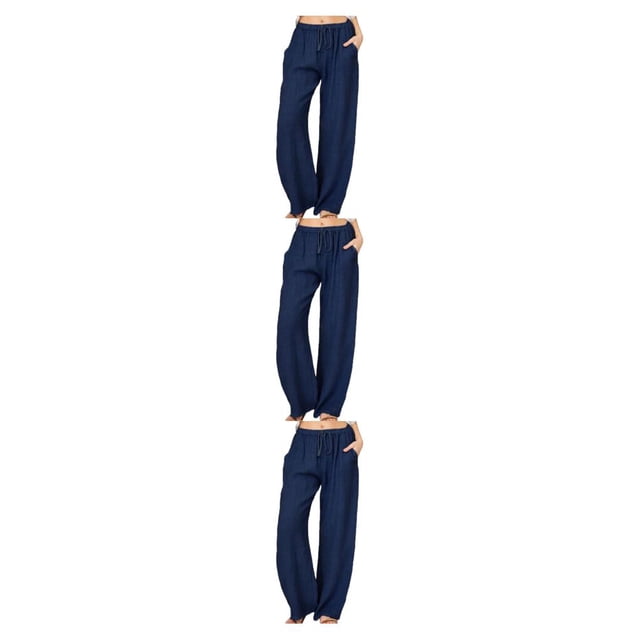 Guardurnaity Pantalones casuales de algodón para mujer, elección cómoda y elegante para atuendos diarios, tiempo libre, pantalones rectos, Type1 NO1