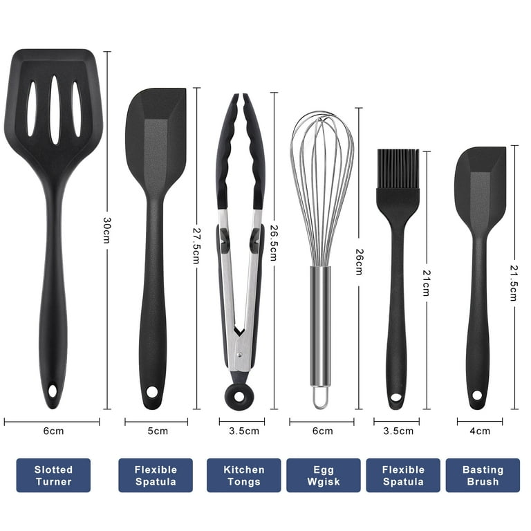 Wilton 6pc Marble Silicone Kitchen Utensil Set