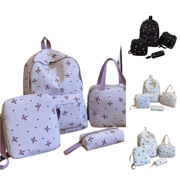 WAYUTE Backpack for Kids Floral Print Back to School Backpack with Comfortable Straps and Zip Up Design for Student Daily Use Bookbag Casual Outdoor Travel