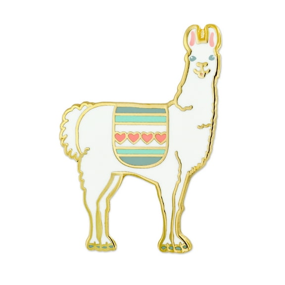 PinMart's Cute Llama Farm Animal Alpaca Enamel Lapel Pin - 5 Pack