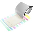 thumbnail image 2 of Square 2Pack PU Leather Colorful Lines Cruise Luggage Tag with Privacy Cover and Name ID Tag for Travel Handbags Backpacks Luggage Tags, 2 of 6