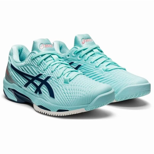 ASICS Women Solution Speed FF 2 Size 11, Clear Blue/Light Indigo