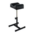 thumbnail image 1 of Soporte para pedicura QUEESALN, reposapiés con altura ajustable, color negro, 1 of 6