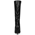thumbnail image 3 of BLISSFUL STEP Valentine's Women's Boot Pointed Toe Side Zipper Stiletto Heel Knee High Boots Black 6.5, 3 of 8