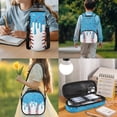 thumbnail image 3 of Yuyamidu Blue Baseball Backpack for Boys Girls with Lunch Box Cute Bookbag and Lunch Bag Set for Kids Middle School Book Bag and Lunchbox Pencil Case Water Bottle Holder with Strap, 4 in 1, 3 of 8