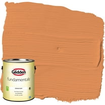 Glidden Fundamentals Interior Paint Carrot Cake / Orange, Eggshell, 1 Gallon
