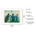 thumbnail image 2 of The Drinkers - From an Original Color Painting by Vincent van Gogh c.1890 - Fine Art Matte Paper Print (Unframed) 18x24in, 2 of 4
