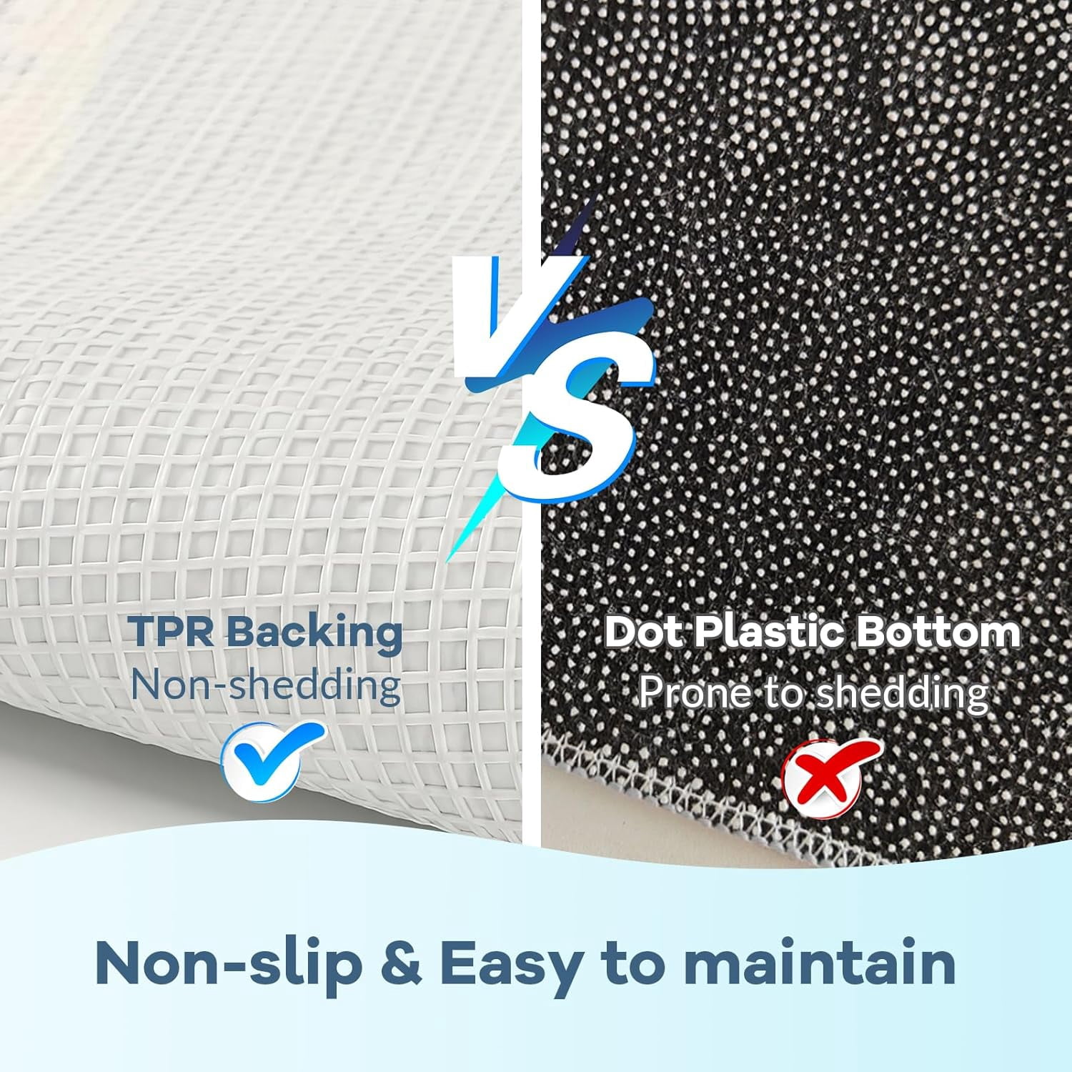 Beach-Themed Plush Bath Mat, Wave Sand & Footprint Non-Slip Rug with Non-Slip Backing, Soft Absorbent Polyester Floor Mat for Bathroom, Machine Washable Bath Mats 20 x 31 Inches