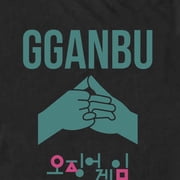 Men's Squid Game Gganbu Hands Graphic Tee Black Large