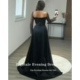 thumbnail image 2 of Eightale Haze Blue Evening Dresses Long Sleeves Sequined Mermaid Prom Wedding Party Gown with Detachable Skirt Customized, 2 of 5