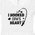 thumbnail image 4 of Inktastic I Hooked Opa's Heart with Fishing Rod Girls Baby Dress, 4 of 5