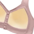 thumbnail image 3 of Nmnitkp Bras for Women Front Closure Wireless Bra Lace Trim Push Up Breathable Adjustable Straps Back Smoothing Plus Size Everyday Comfort Bra for All-Day Wear Pink,M, 3 of 6