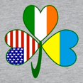 thumbnail image 3 of CafePress - Shamrock Of Ukraine Women's Baseball T Shirt - Womens Baseball Tee, 3 of 4