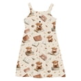 thumbnail image 3 of LOVZFMLL Robe d'Été Décontractée Sans Manches à Col Rond avec Boutons et Poches pour Filles de 2 à 12 Ans, 3 of 3