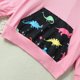 thumbnail image 4 of Gibobby Conjunto 2PCS niño Pantalones para niños pequeños Trajes Niñas Otoño animados Dinosaurio Impresiones Tops Pantalones Manga larga Ropa de invierno(Rosa, 5-6 Años), 4 of 5