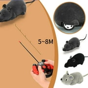Remote Control Mouse Pet Toy, Realistic RC Rat for Cats to Chase, Interactive with 4 Channels