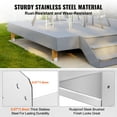 thumbnail image 3 of VEVOR 8"x 8" Post Base, 4Pcs Stainless Steel Adjustable Post Anchor Bracket(Internal 7.8 x 7.3"), Adjustable Post Base for Pavilion Deck Porch Handrail Railing Support Decorative Anchor Plate, 3 of 9