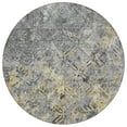 thumbnail image 2 of Addison Rugs Chantille Indoor/Outdoor Transitional Diamond Gray Washable Round Rug, 8' x 8', 2 of 6