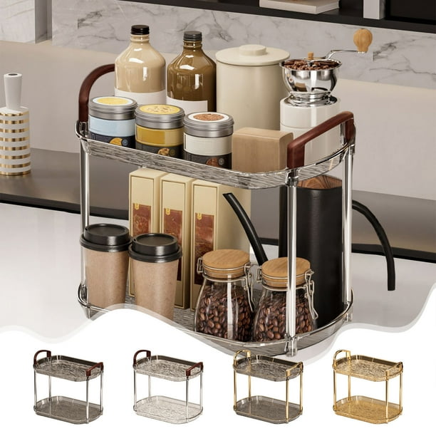 Estante de Almacenamiento Transparente | Organizador de Cosméticos Transparente | Estante de Exhibición de Escritorio | Organizador Multiusos para El Hogar y El Baño | 30,5 X 21,8 X 20,3 Cm