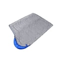thumbnail image 3 of Saco de dormir tipo sobre, ligero, impermeable, cómodo con saco de compresión, con cremallera, perfecto para 3 estaciones, para uso en interiores o exteriores (gris azul, 1300 g, 5 ~ 15 °C, 3 of 5