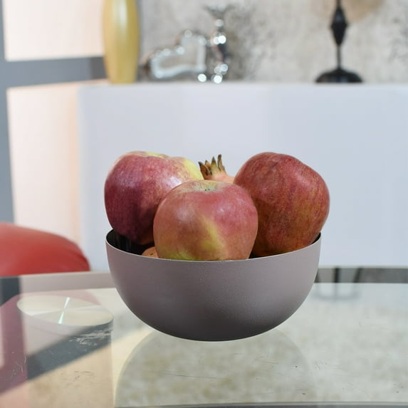 Handmade Decorative Bowls Stainless Steel 15.5x15.5x7 Cms Dark Skin