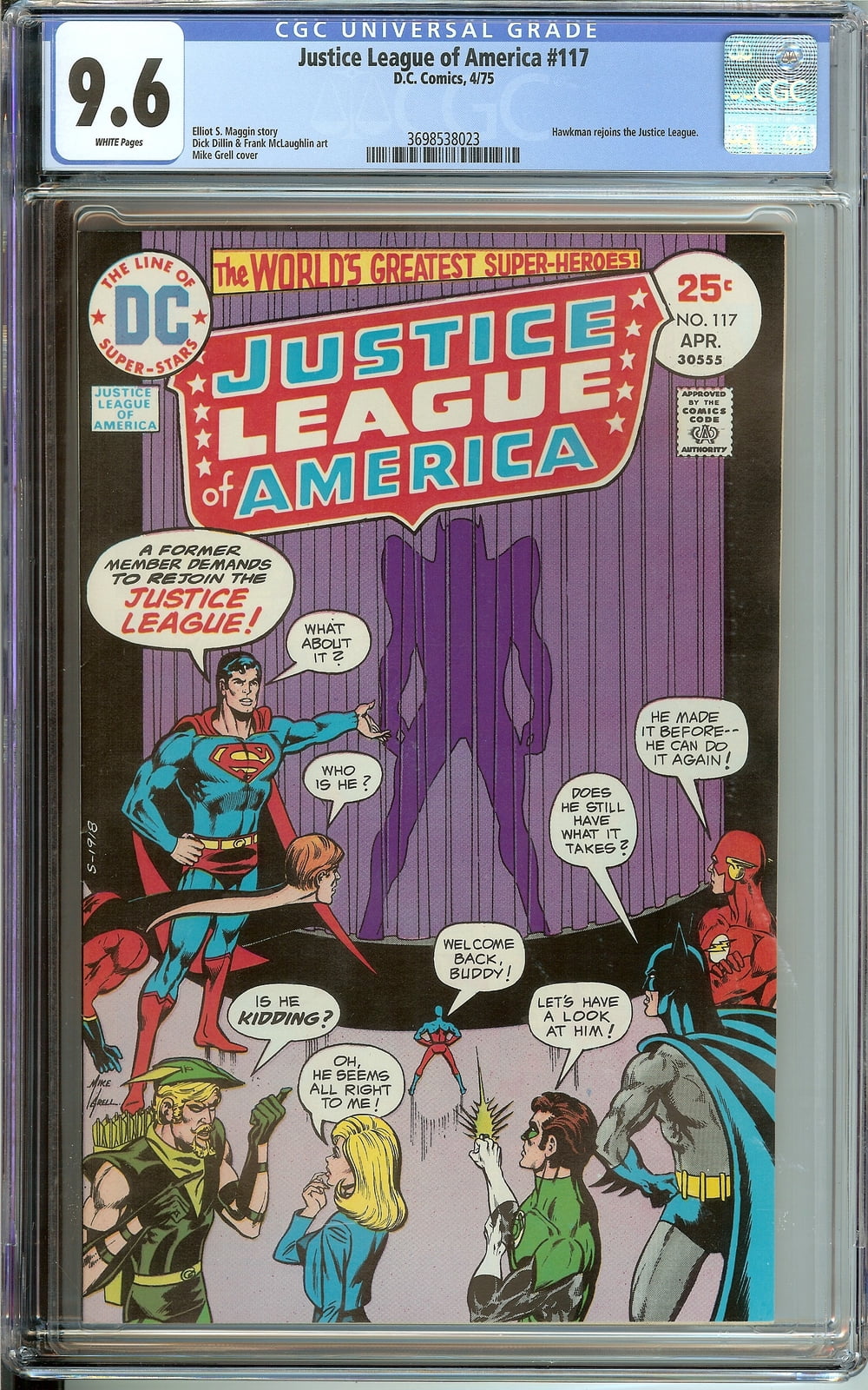 Cover of Justice League of America #117