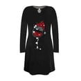 thumbnail image 3 of CEHVOM Robe Longue de Noël Aguichant pour Femmes avec Imprimé Verre de Vin, 3 of 3